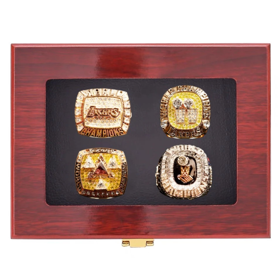 湖人热火奥尼尔四冠套装球迷收藏纪念品