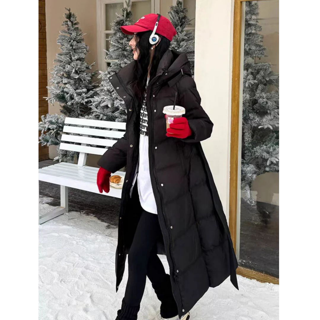 #2517 冬季新款韩版时尚设计感外套长款-衣长107 L