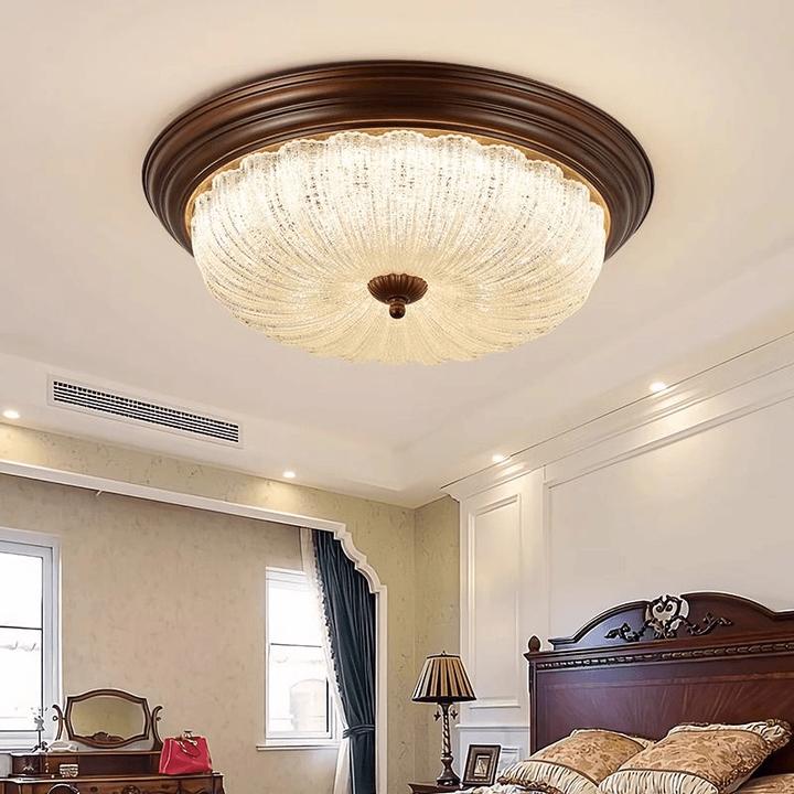 中山吸顶灯美式护眼吸顶灯复古乡村卧室灯房间灯具高端简约书房灯