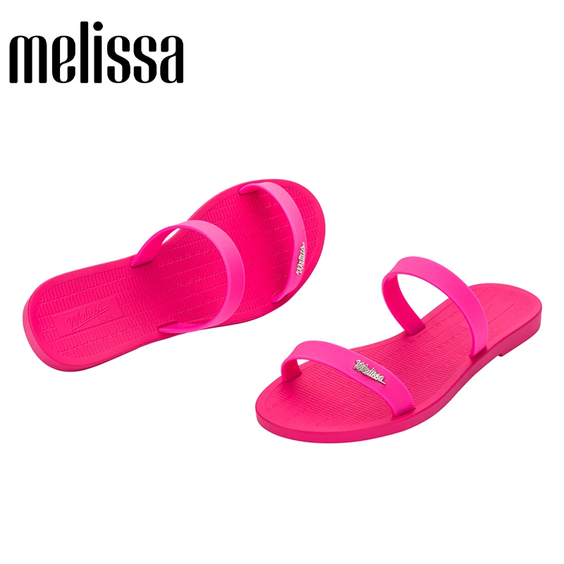 Melissa梅丽莎SUN系列新品女士凉拖时尚百搭糖果色拖鞋33555