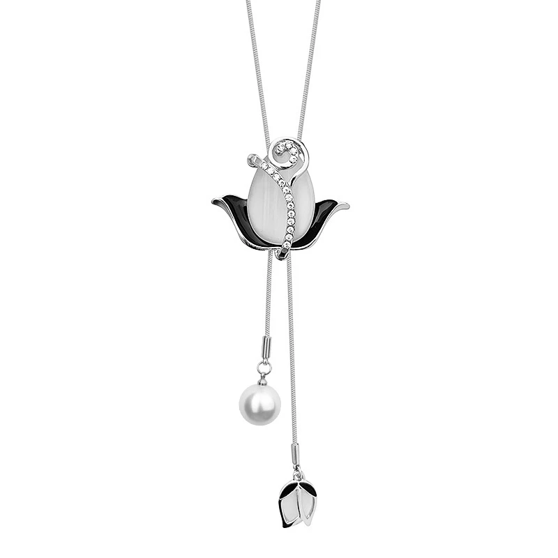 C【秋冬礼物】秋冬长款郁金香花朵女气质礼品套组