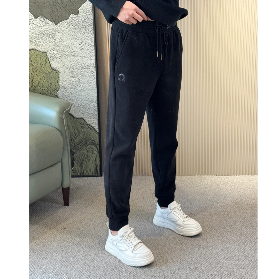 铭品添尚2023冬季新款男士休闲百搭加绒加厚卫裤休闲裤#23w0259