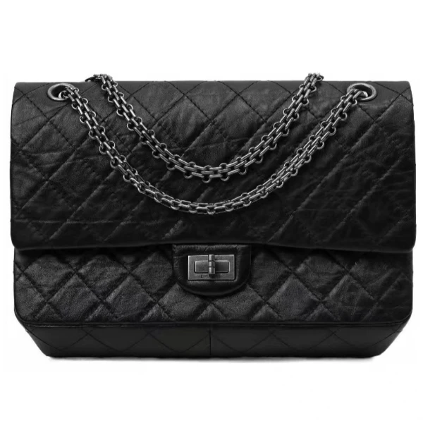 99新 Chanel/香奈儿 2.55 复古做旧五金 小牛皮 单肩包 大号