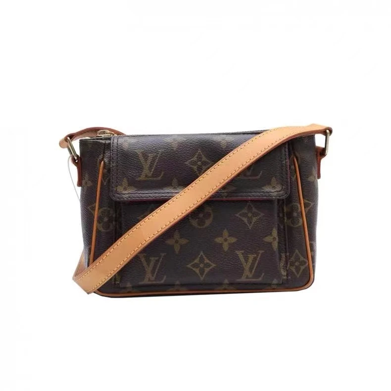 99新 LouisVuitton/路易威登 菜菜  LV 豆腐包 斜跨包 植鞣革换新