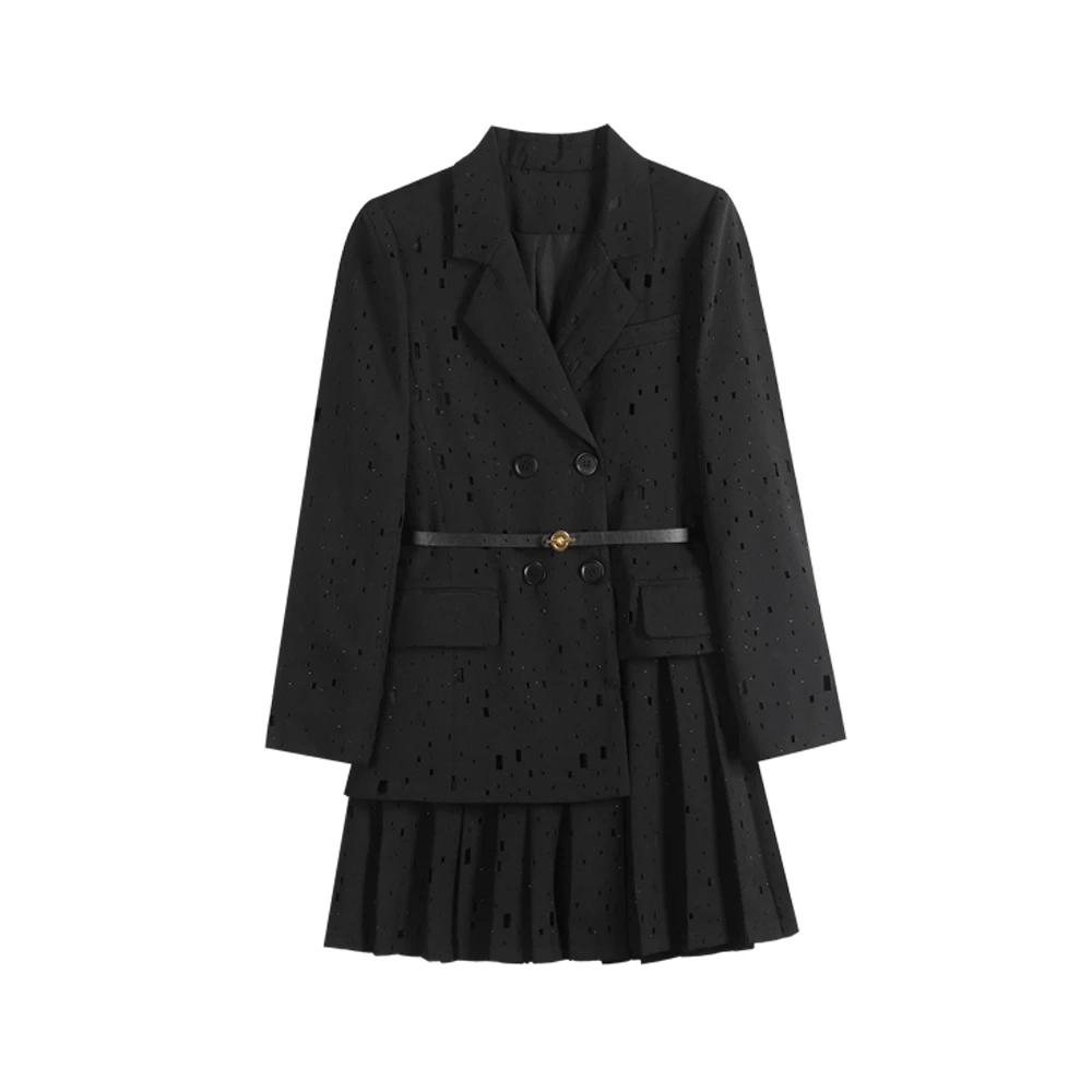 【封后轻奢设计】2024秋季新款气质高级显瘦西装连衣裙8831931