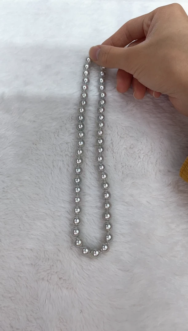 【闪购商品】海水珍珠颈饰未镶嵌AK真多麻8.5-9mm(多样性发一)