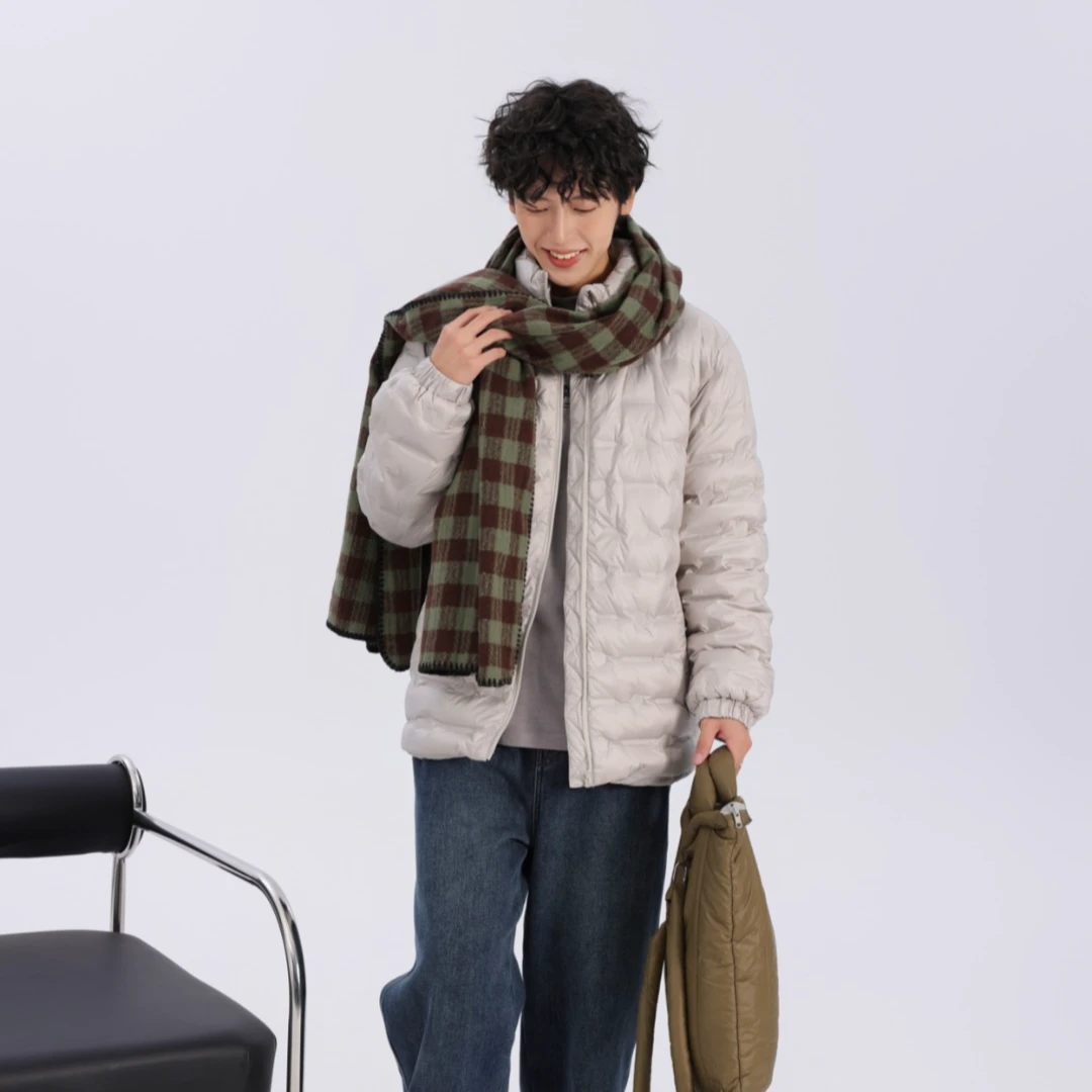 53128高端专享老林家天花板冬季羽绒服灰色