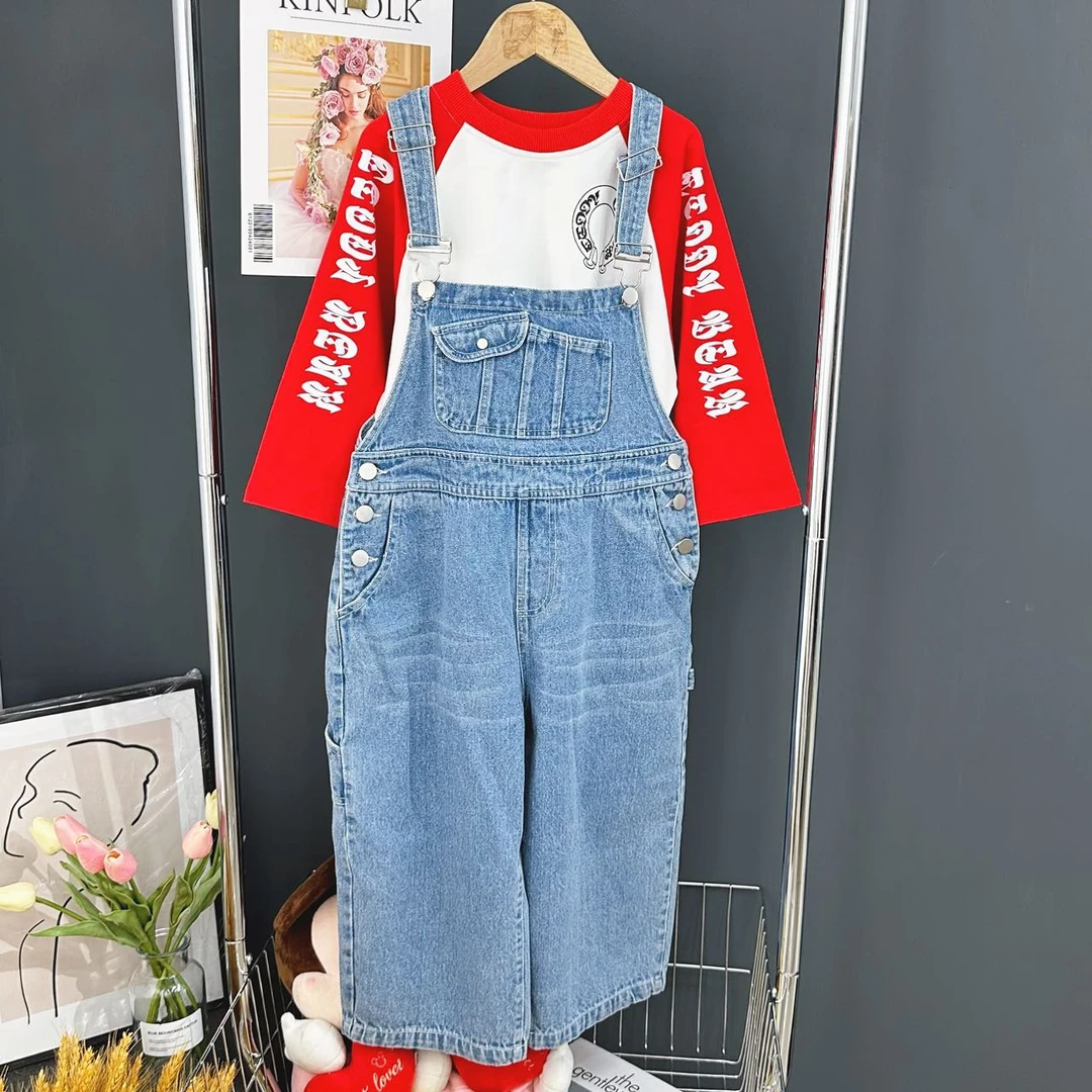 7517高端专享夏款背带裤浅蓝