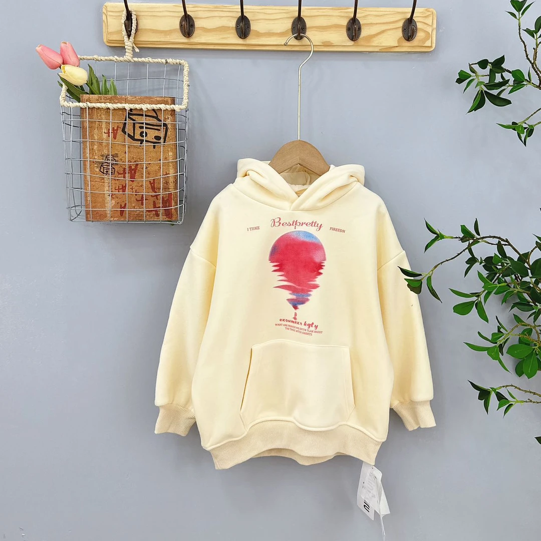 34913高端专享冬季加绒卫衣杏色