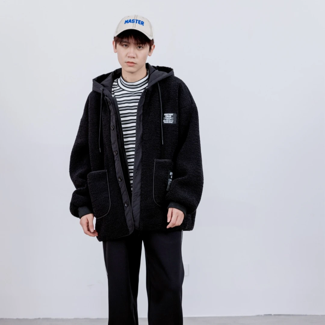 65292高端专享老林家天花板冬季毛毛外套黑色
