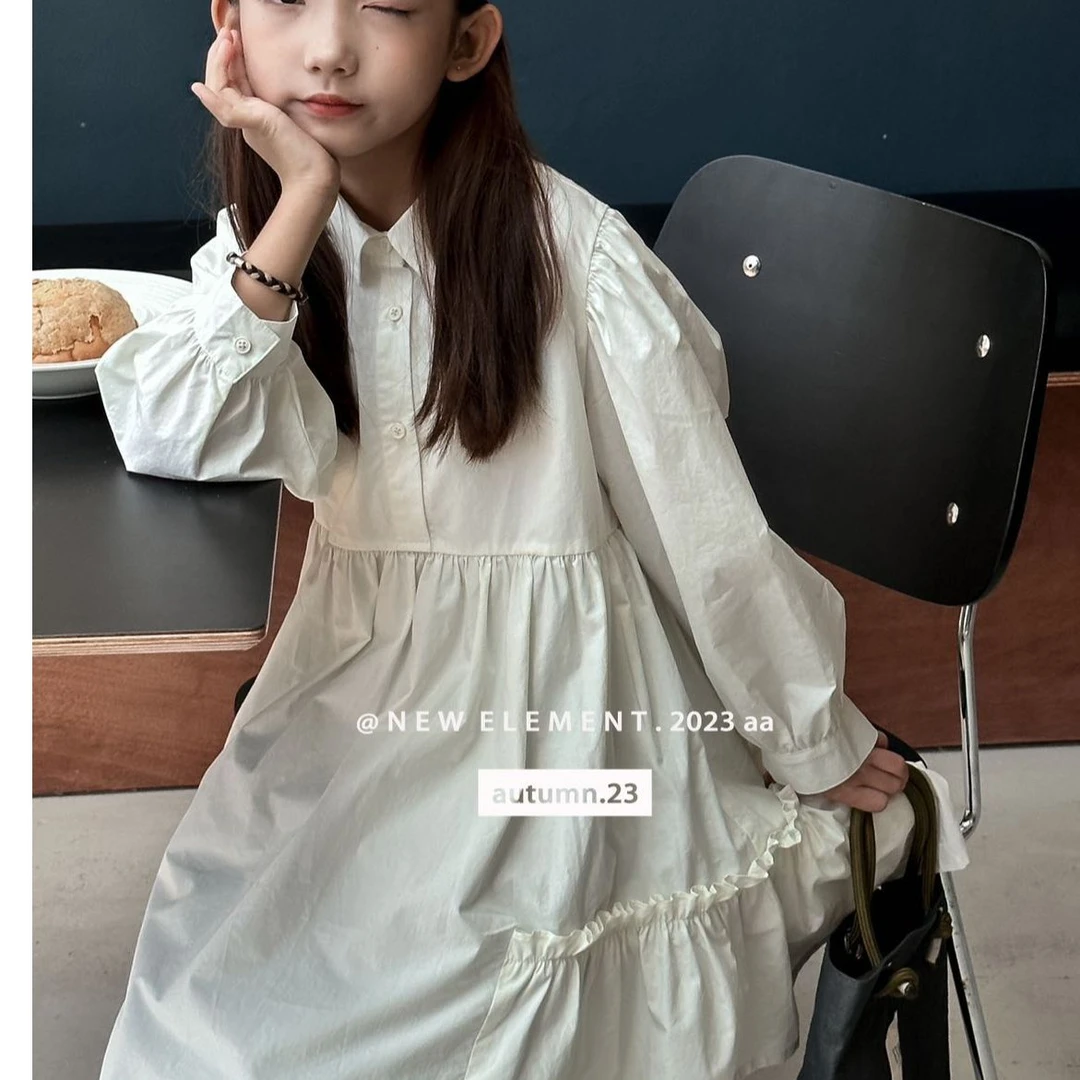 23167高端专享NE春款衬衫连衣裙咖色