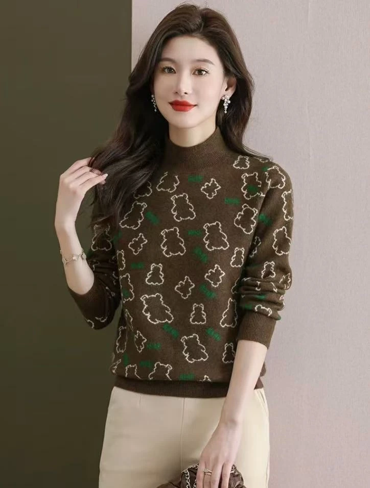 【美拉德小熊】秋季爆品时尚百搭洋气针织衫毛衣