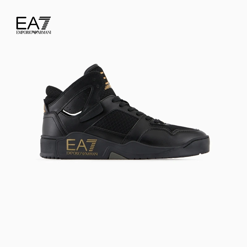 TC-EMPORIO ARMANI/EA7/男女同款情侣网面厚底中帮训练篮球鞋