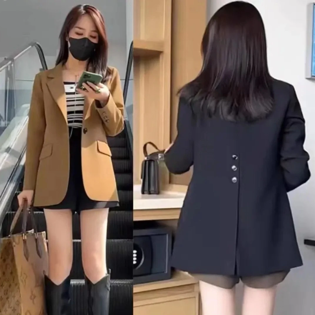 【小沫家】小西装外套女2025早春新款小个子休闲西服高级感韩版上衣