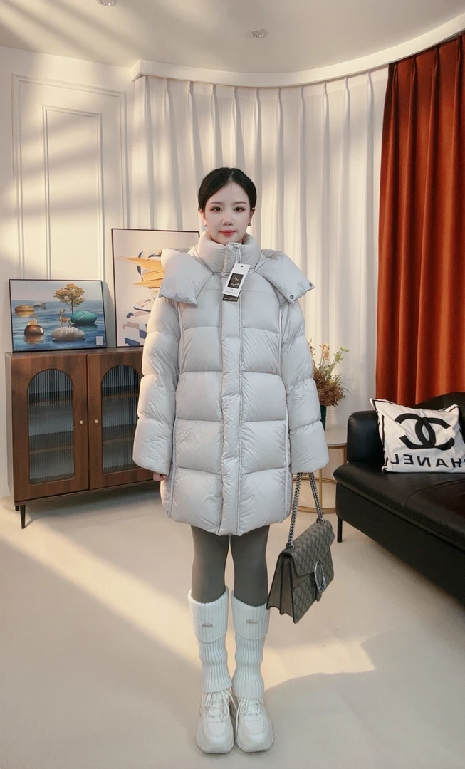 【真真老板娘工厂】只卖真鹅绒！锦纶泡芙极寒科鲁达朵绒加厚中长款！
