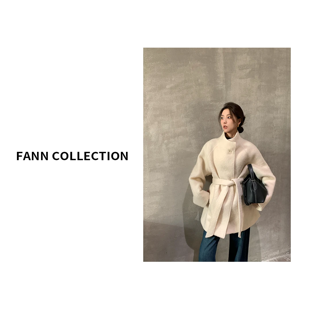 饭饭FANN COLLECTION 月光流萤 羊毛秋冬高级感毛呢外套FANND027