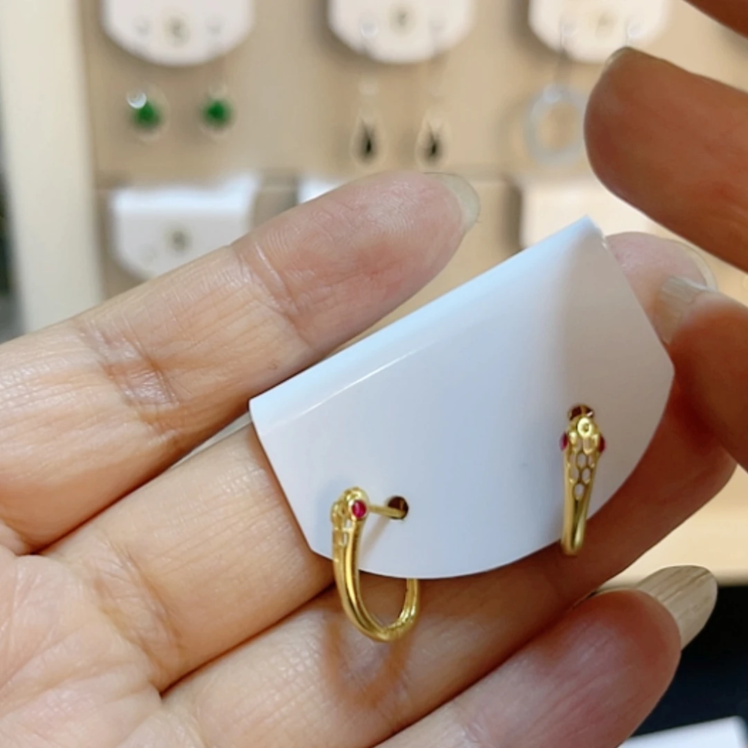 【闪购商品】翡翠耳饰银S925镶嵌陶*