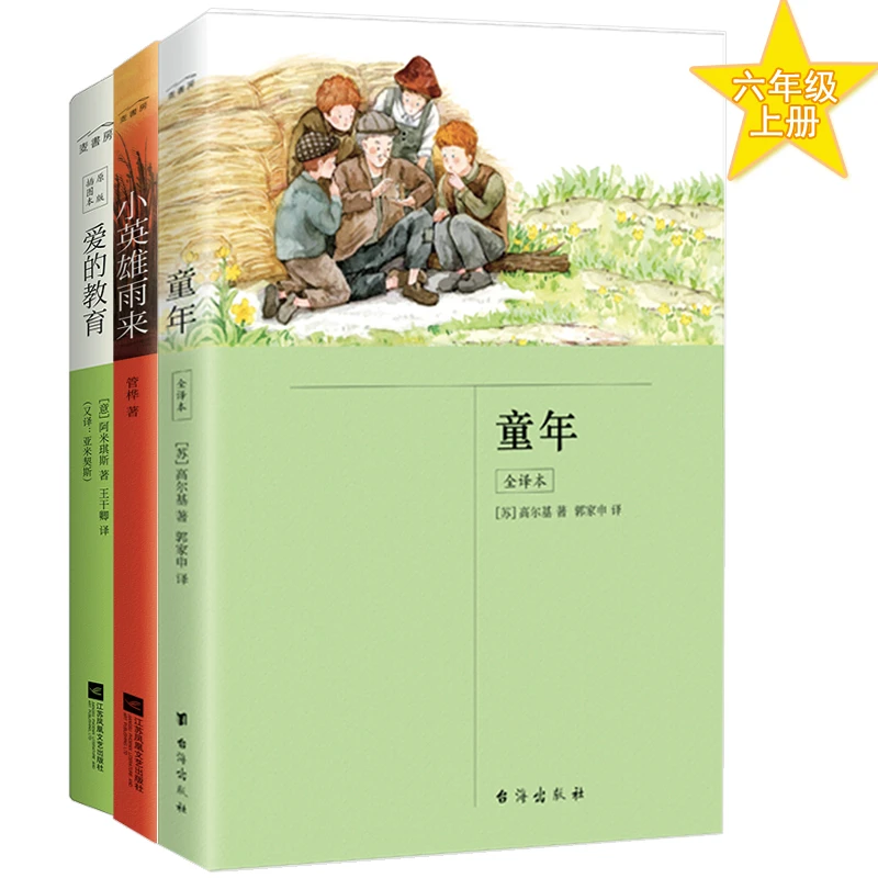【当当】六年级上册 快乐读书吧:童年、爱的教育、小英雄雨来(