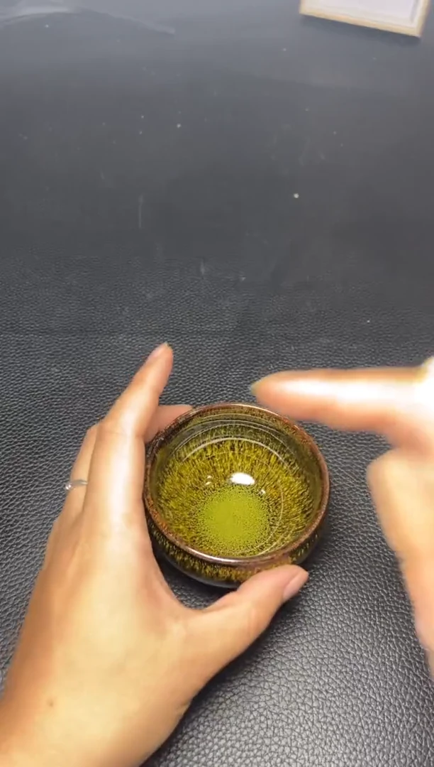 【闪购商品】瓷茶盏繁花似锦将军杯