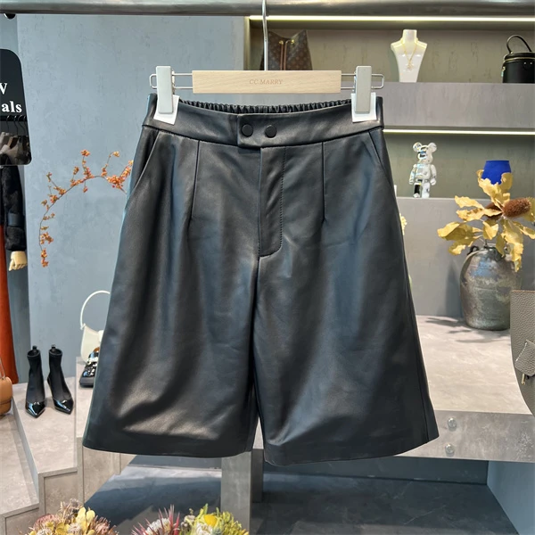 【深圳曦曦高端女装】2022新款 简约百搭显瘦五分阔腿裤BC586裤子