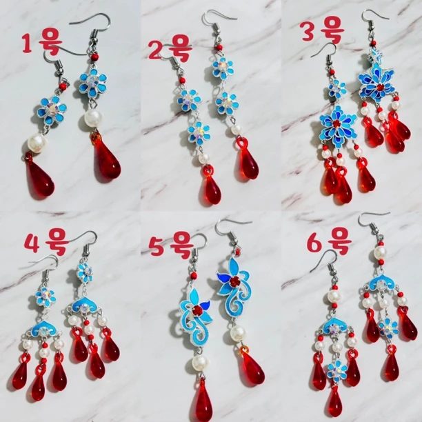 点稠头饰耳环宫廷戏曲头饰花旦小姐丫环百搭头饰越剧黄梅戏古装