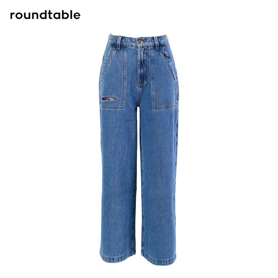 贴布宽松休闲牛仔裤 TFS1606023