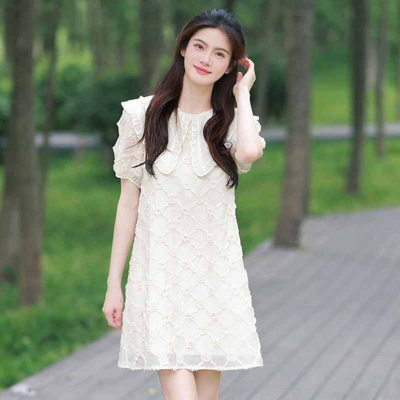 【博主同款】MIGAINO曼娅奴娃娃连衣裙女新款气质小个子短裙