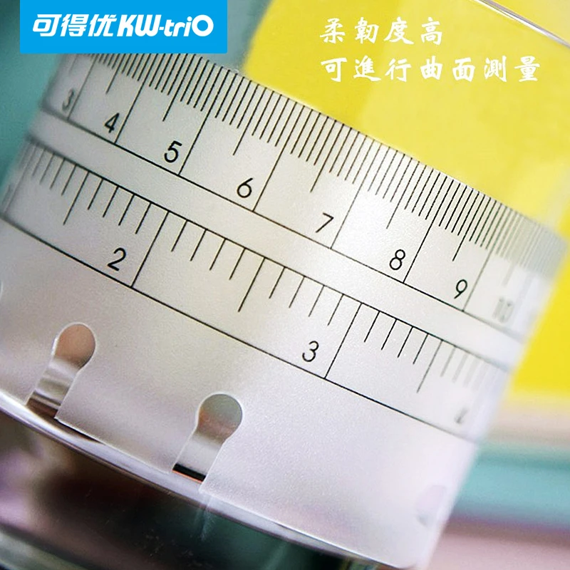 书签尺6孔学习收纳考研塑料A5黑色A7透明书签索引量具手帐磨砂PP
