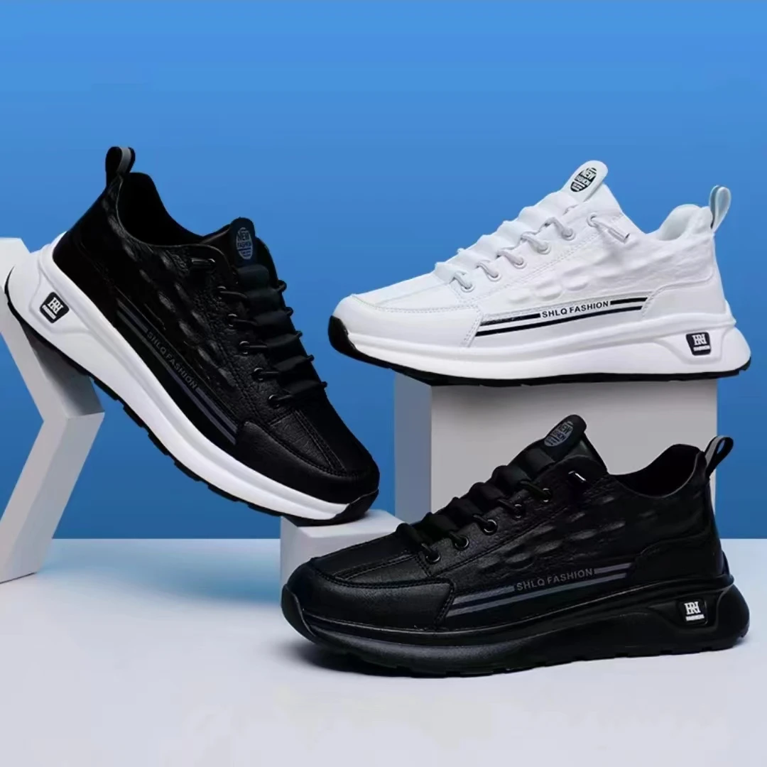 【高品质】超纤软皮时尚百搭超男鞋软底潮鞋休闲舒适男款轻便耐磨