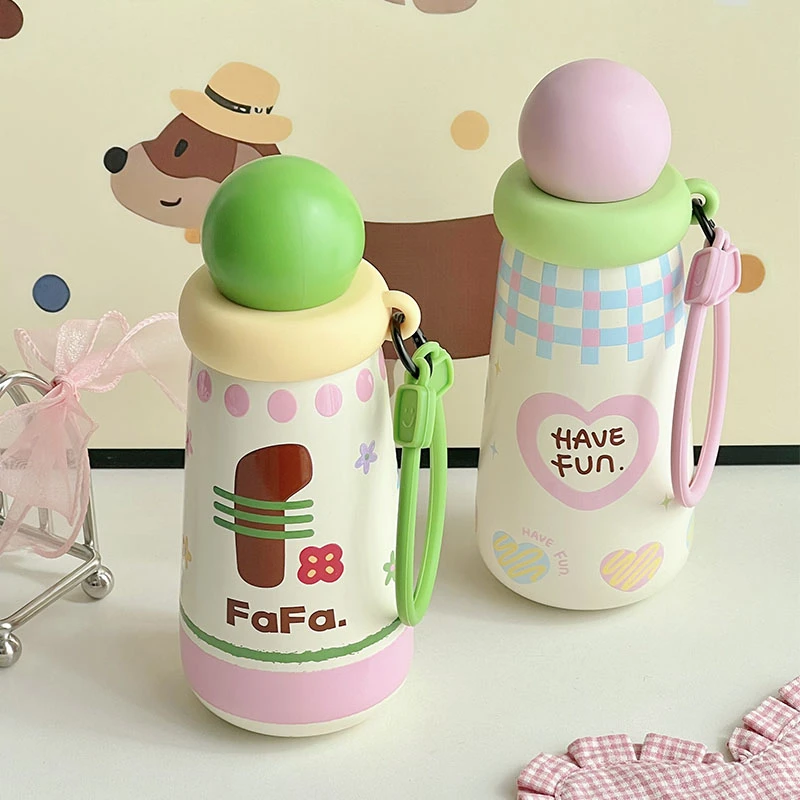 全316内胆球球保温杯立体工艺高颜值可爱女办公上学随行车载水杯