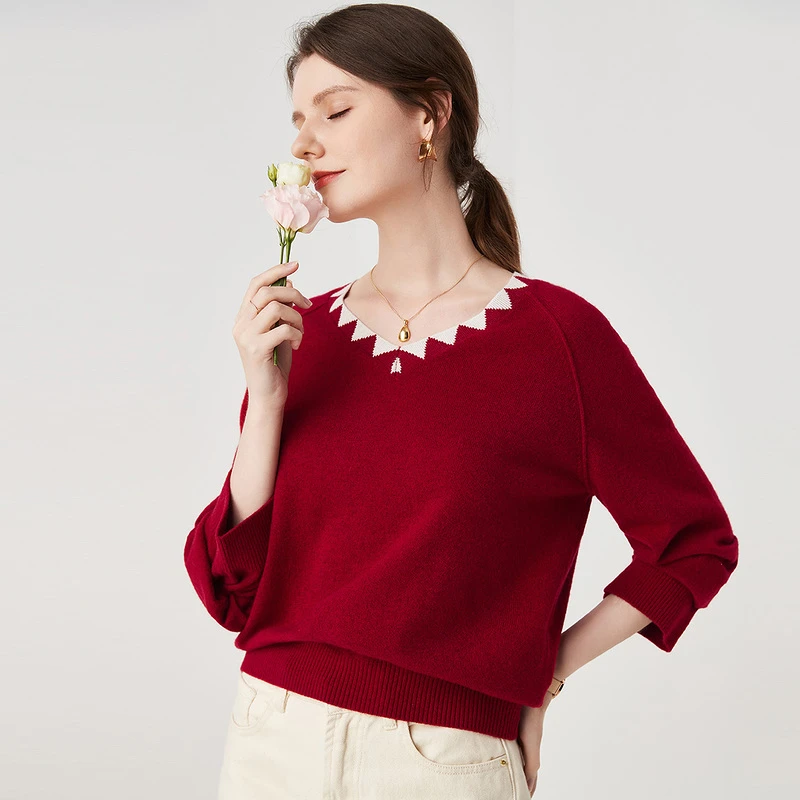 zhaojun/兆君洋气显瘦长袖圆领上衣宽松时尚百搭打底衫ZSR3174