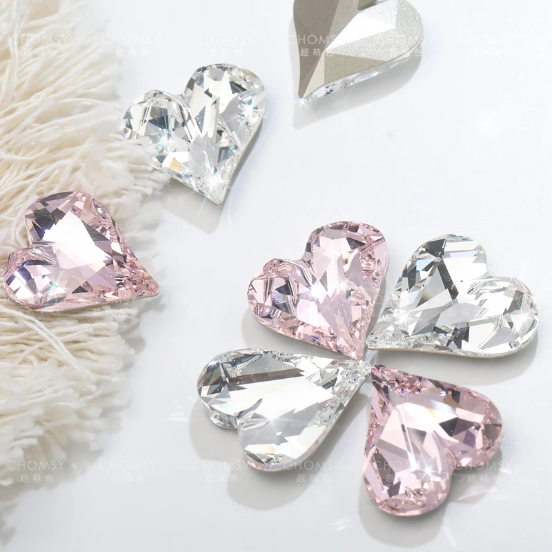 zz美甲钻饰品正品华子27*25歪心爷爷4809浅粉月光F(223MOL)1颗