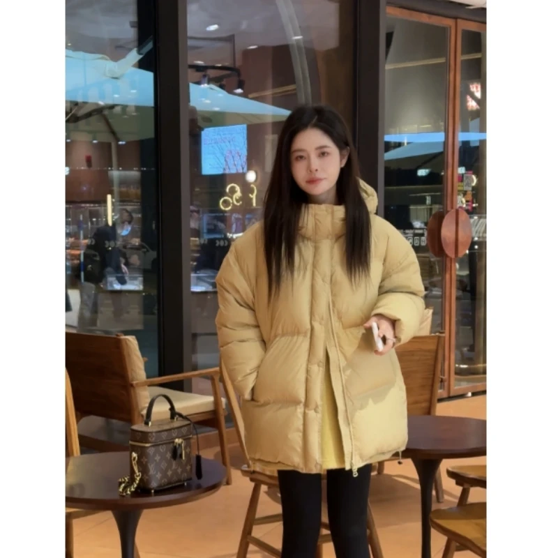 宿慕女款连帽羽绒服冬季女款时尚休闲羽绒服A1607T小雨女装潮牌