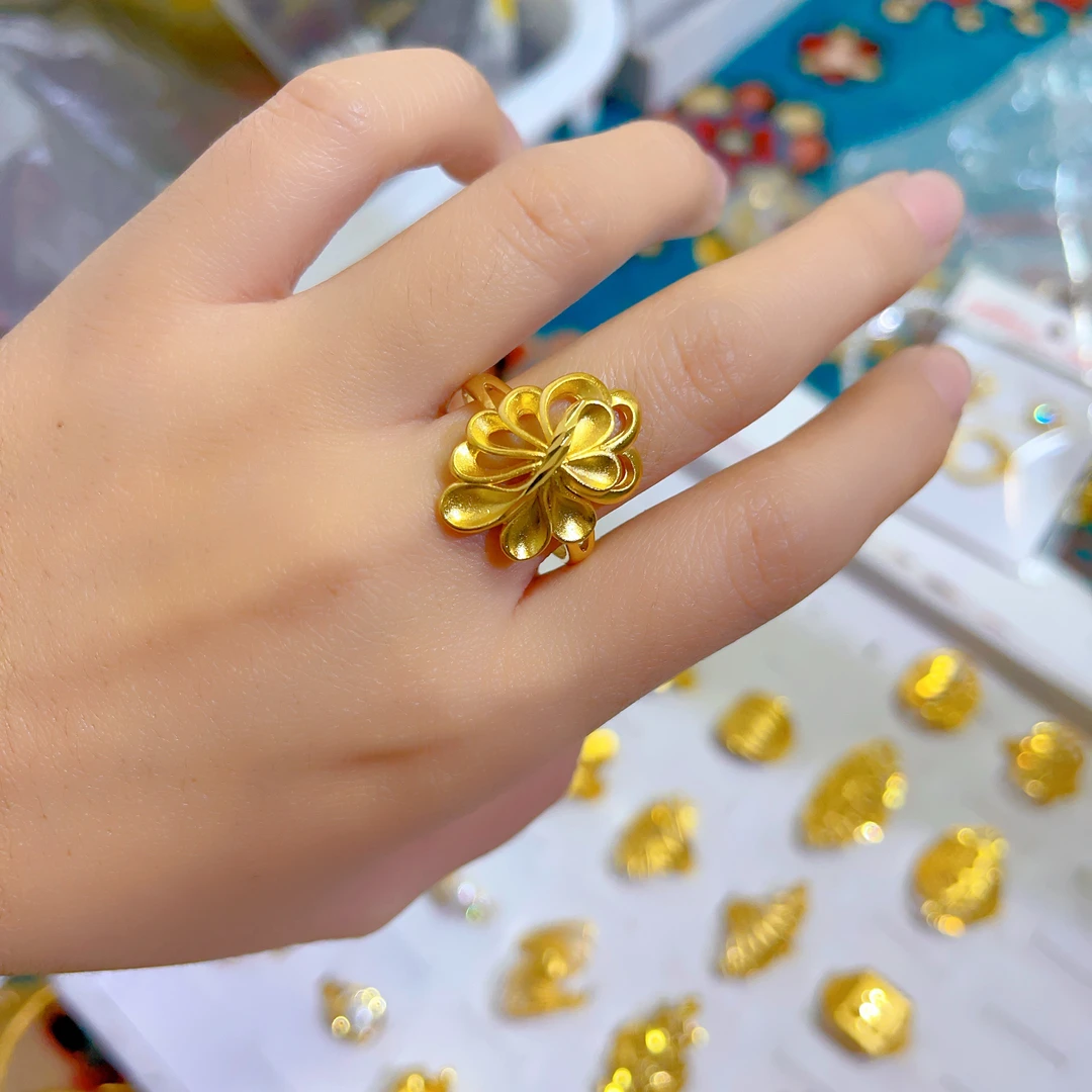 铜合金戒指 079新款戒指钛钢材质爆款白搭时尚女士气质妈妈精致