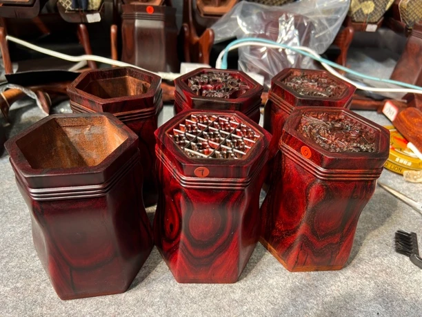 印度小叶紫檀二胡筒子整筒整