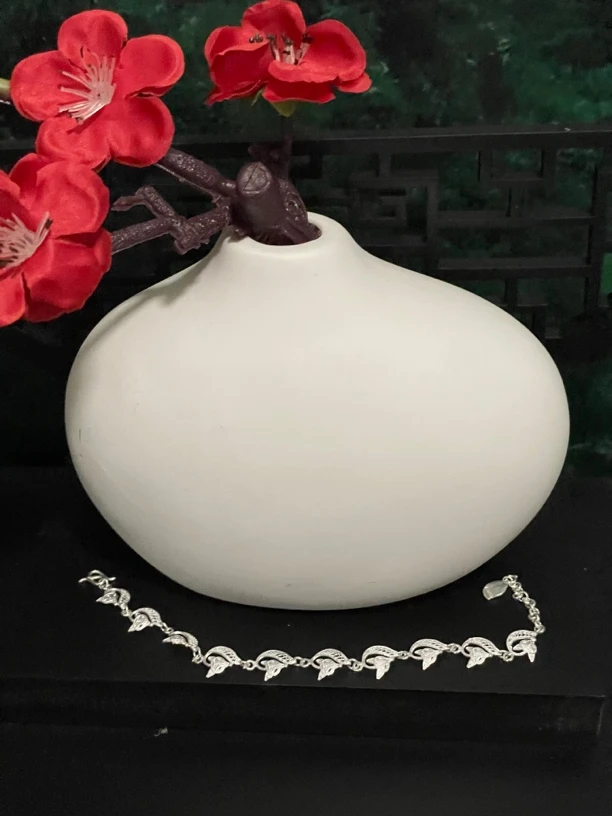 足银手链 拉丝手工小可爱狐狸手链