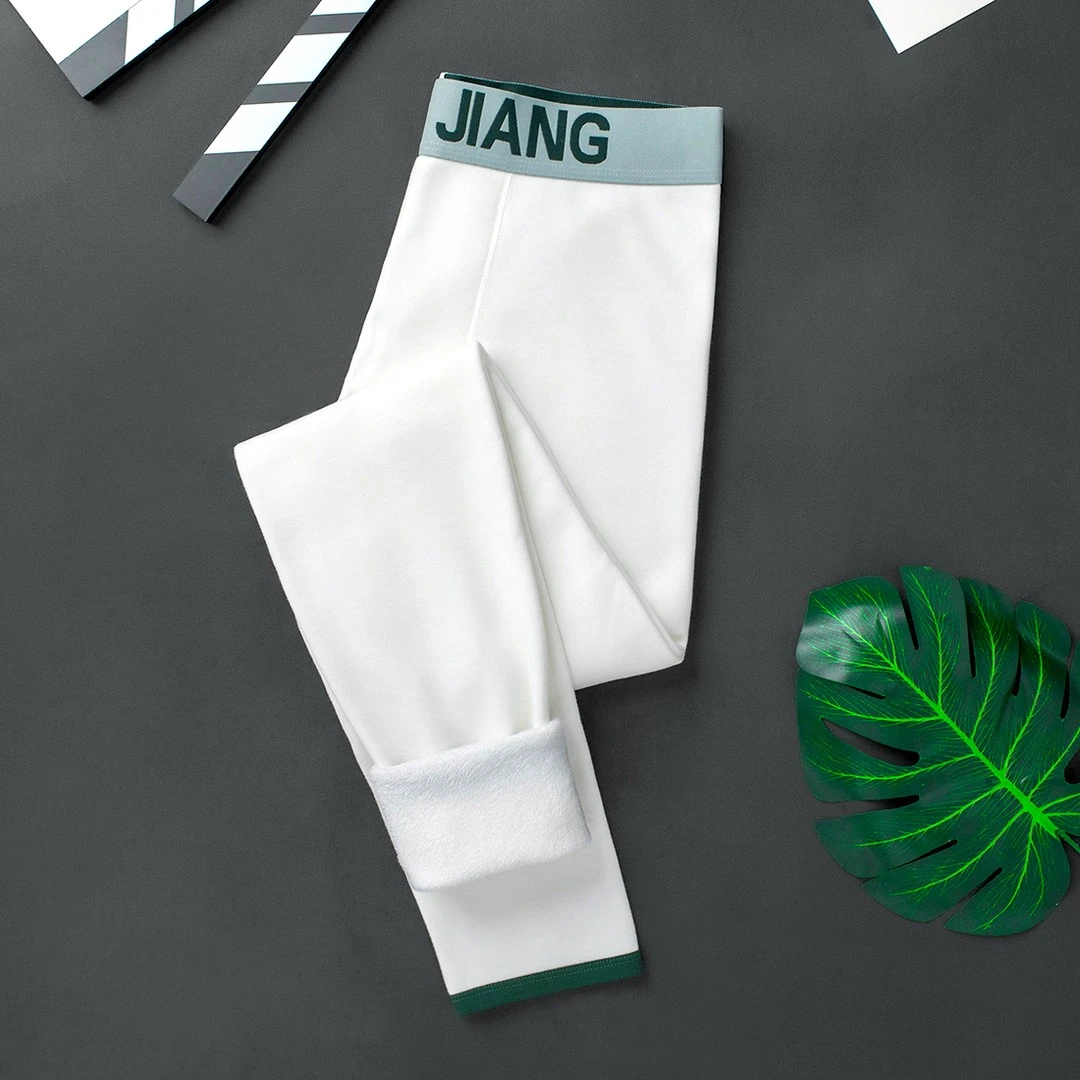 男款韩版修身加绒秋裤冬季防寒保暖裤纯色裤子加厚打底裤男生棉裤