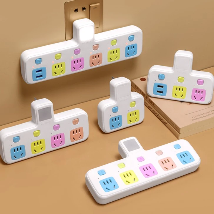 家用无线转换插头多孔带usb宿舍多功能插座转换器一转二三四五六