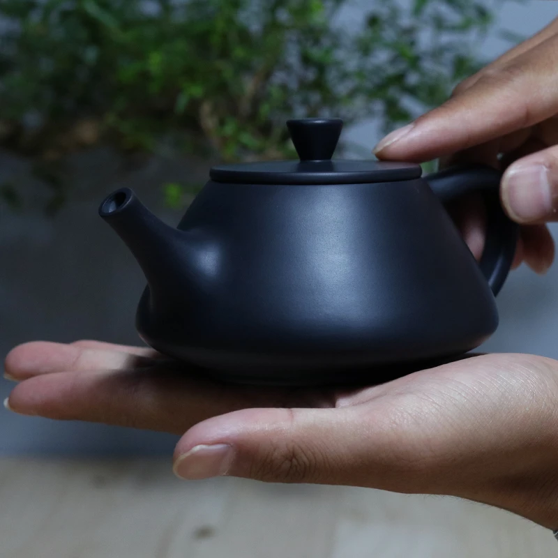 云南建水紫陶茶壶纯手工石瓢壶泡茶壶家用普洱功夫茶具套装紫陶壶