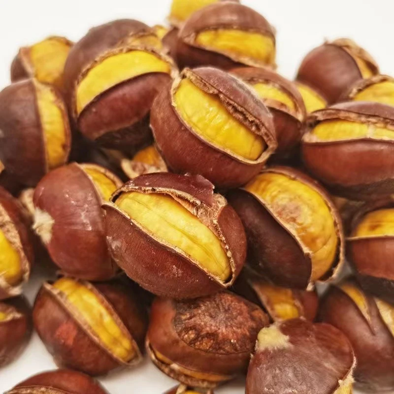 开口板栗即食带壳熟栗子坚果零食孕妇儿童零食