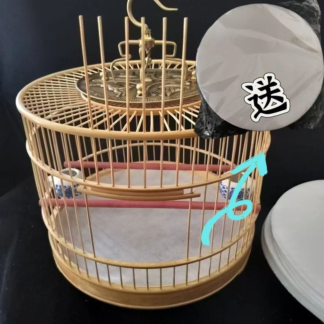 福利款红子贝子笼底部直径29.5厘米高22厘米1.2丝距(送垫纸)