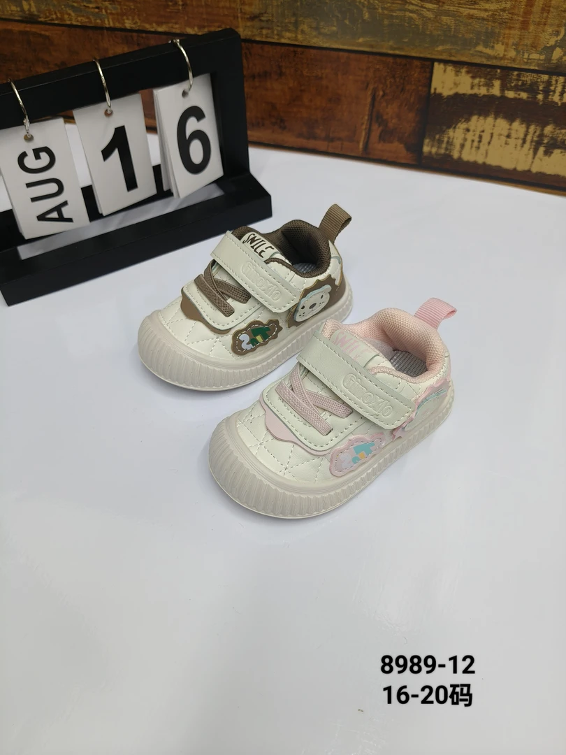 学步鞋0-3岁8989#男女宝宝春秋款皮面软底软面学步鞋