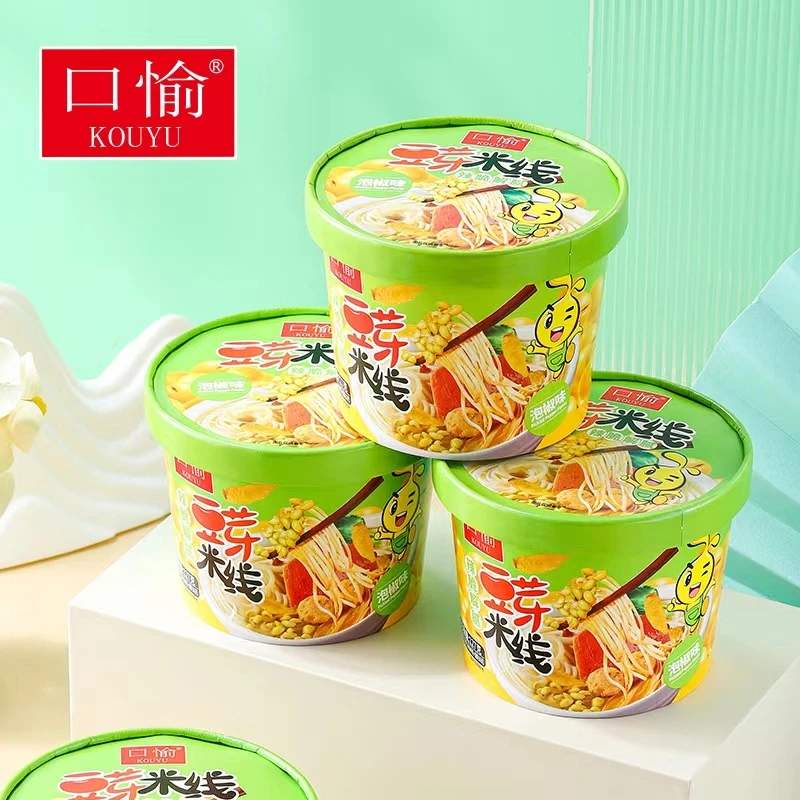 口愉泡椒豆芽米线辣脆解腻冲泡速食非油炸米线