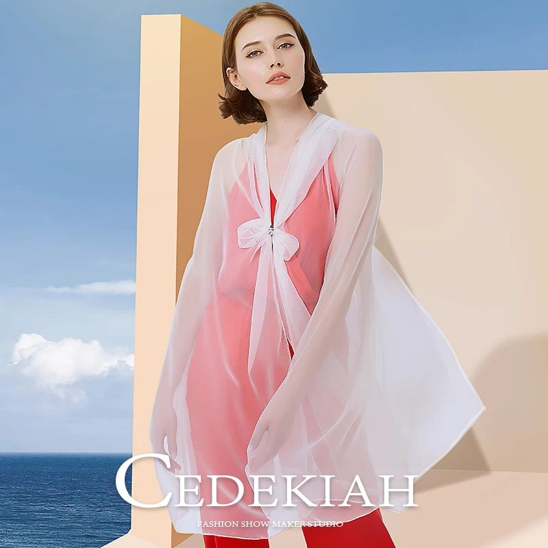 丝巾女士时尚百搭纯色外搭春秋夏季薄款披肩秋冬围巾飘逸纱巾春夏