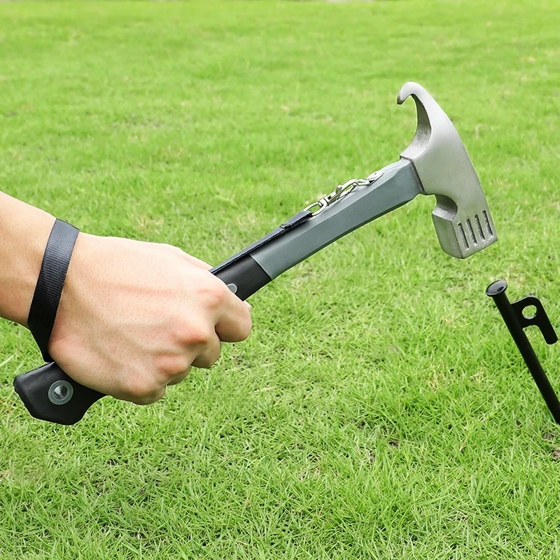 新疆露营锤天幕地钉锤子固定锤户外多功能工具野营帐篷榔头地钉锤