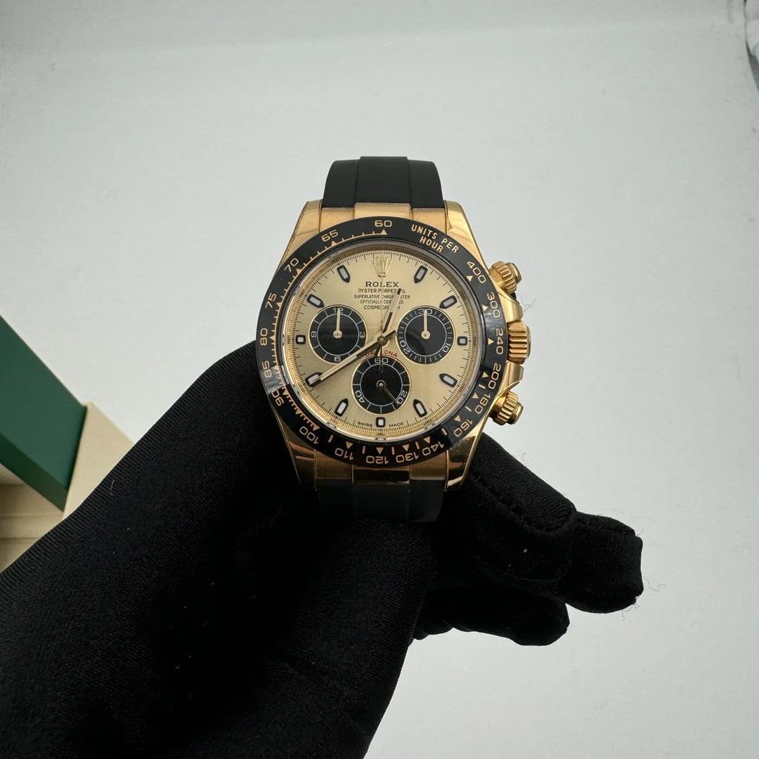 99新 劳力士 116518-0048余文乐 23年二手全套 双吊牌 贴膜使用