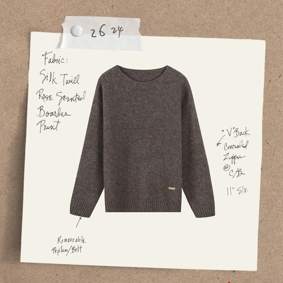 【酥油】藏地100牦牛绒300g无缝一体女慵懒针织衫3933