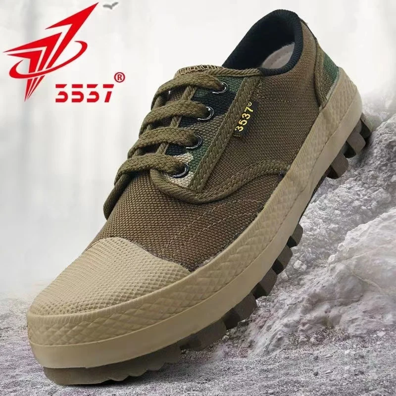 际华3537正品夏季男鞋帆布鞋登山鞋工地耐磨工作鞋透气劳保鞋胶鞋