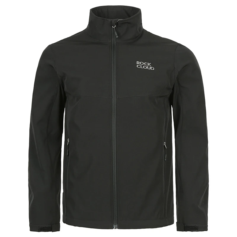 岩云男款立领休闲夹克衫M1软壳衣男式加绒外套户外防风衣防泼水