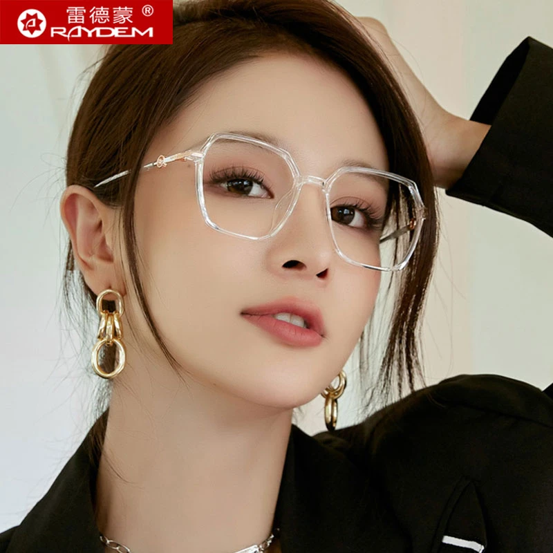 透明眼镜近视女可配度数韩版潮配镜散光眼睛框镜架素颜显脸小6892